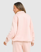 Emblem Collar Sweatshirt