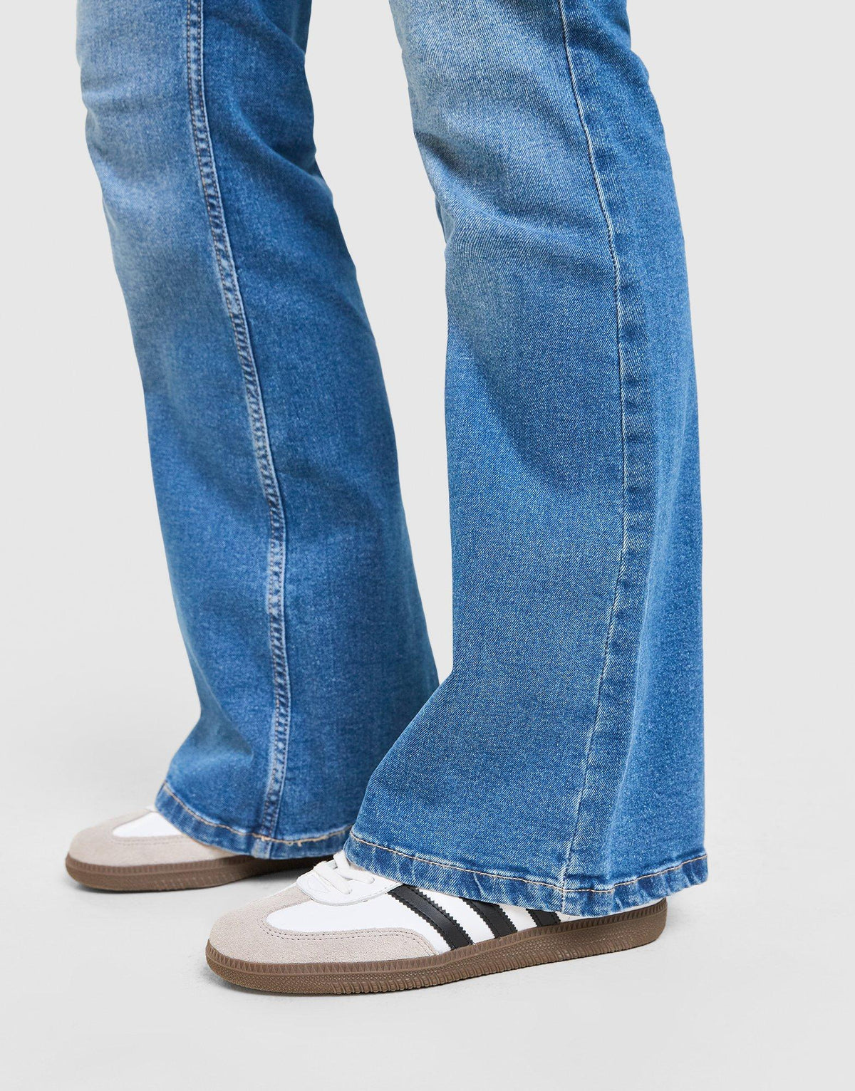Low Rise Diamante Denim Jeans