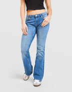 Low Rise Diamante Denim Jeans