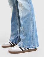 Cross Lace Up Denim Jeans