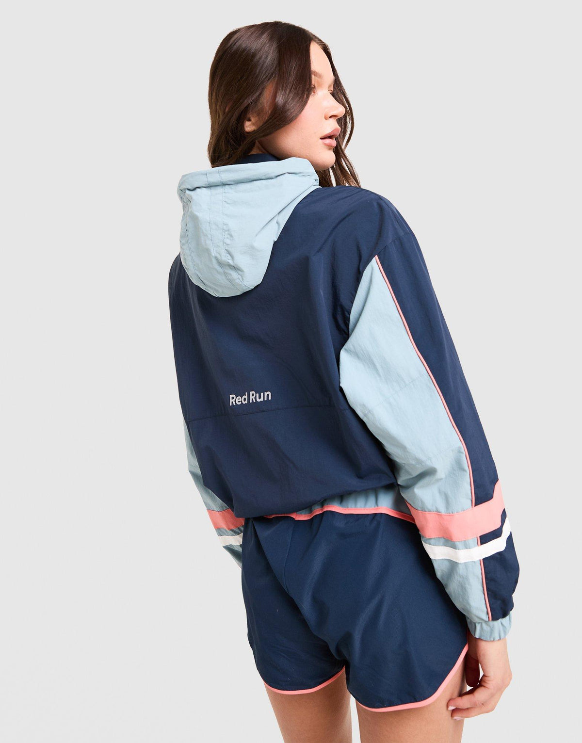 Azure Nylon Track Top