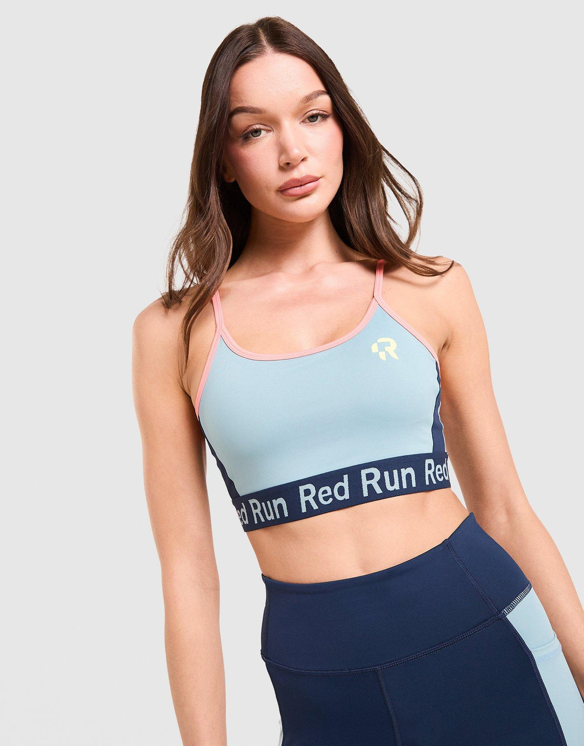 Azure Strappy Sports Bra