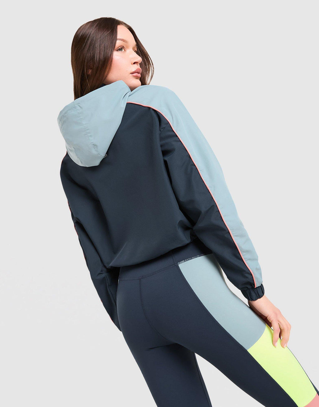 Azure Cropped Windbreaker