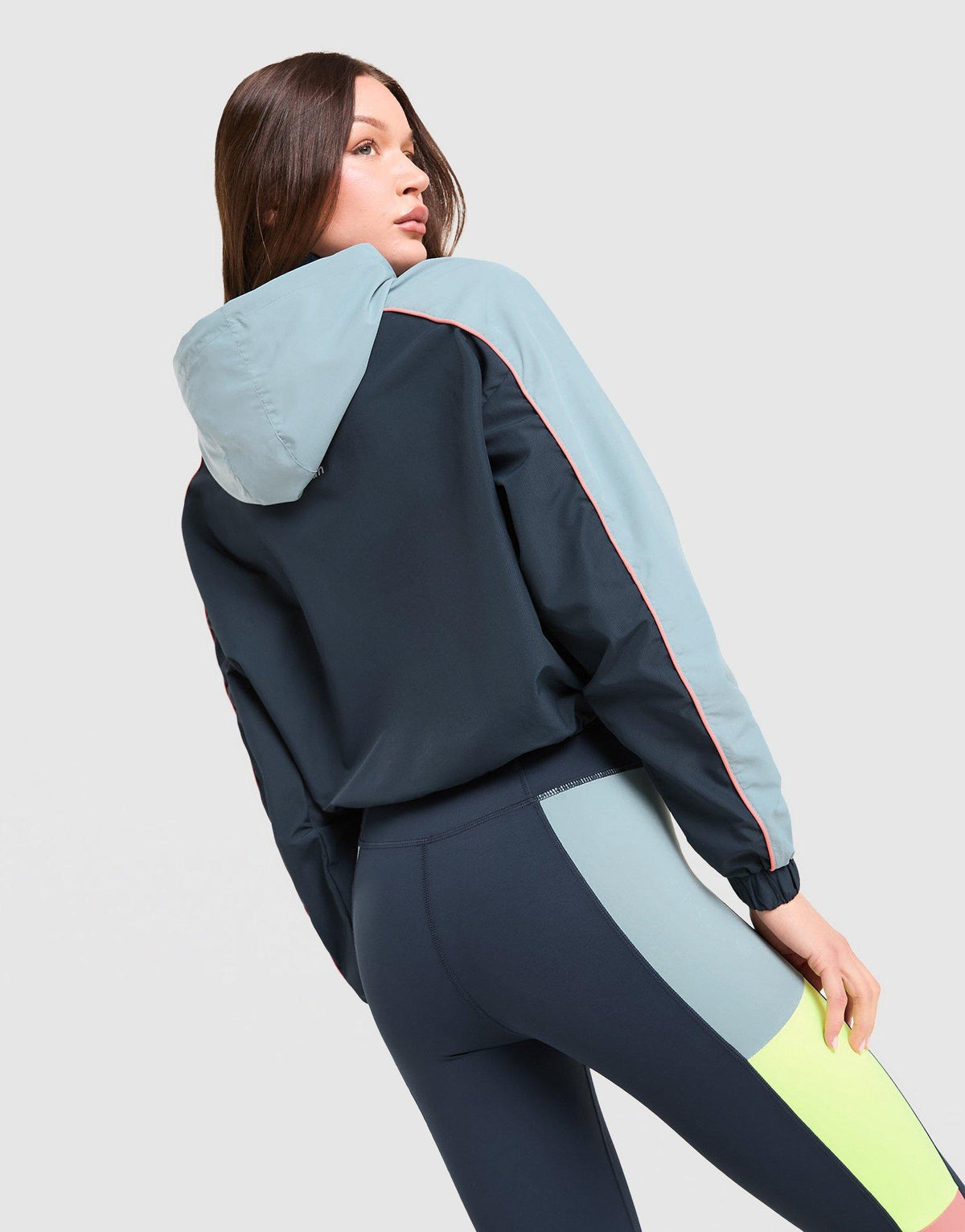 Azure Cropped Windbreaker