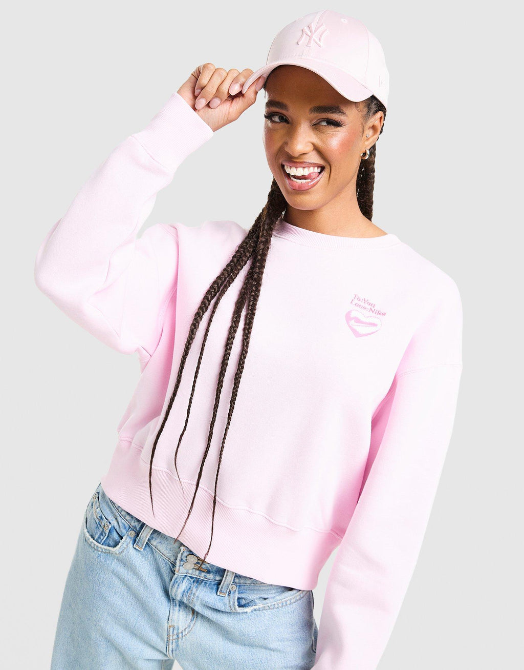 Valentine's Day Crop Crew Sweatshirt