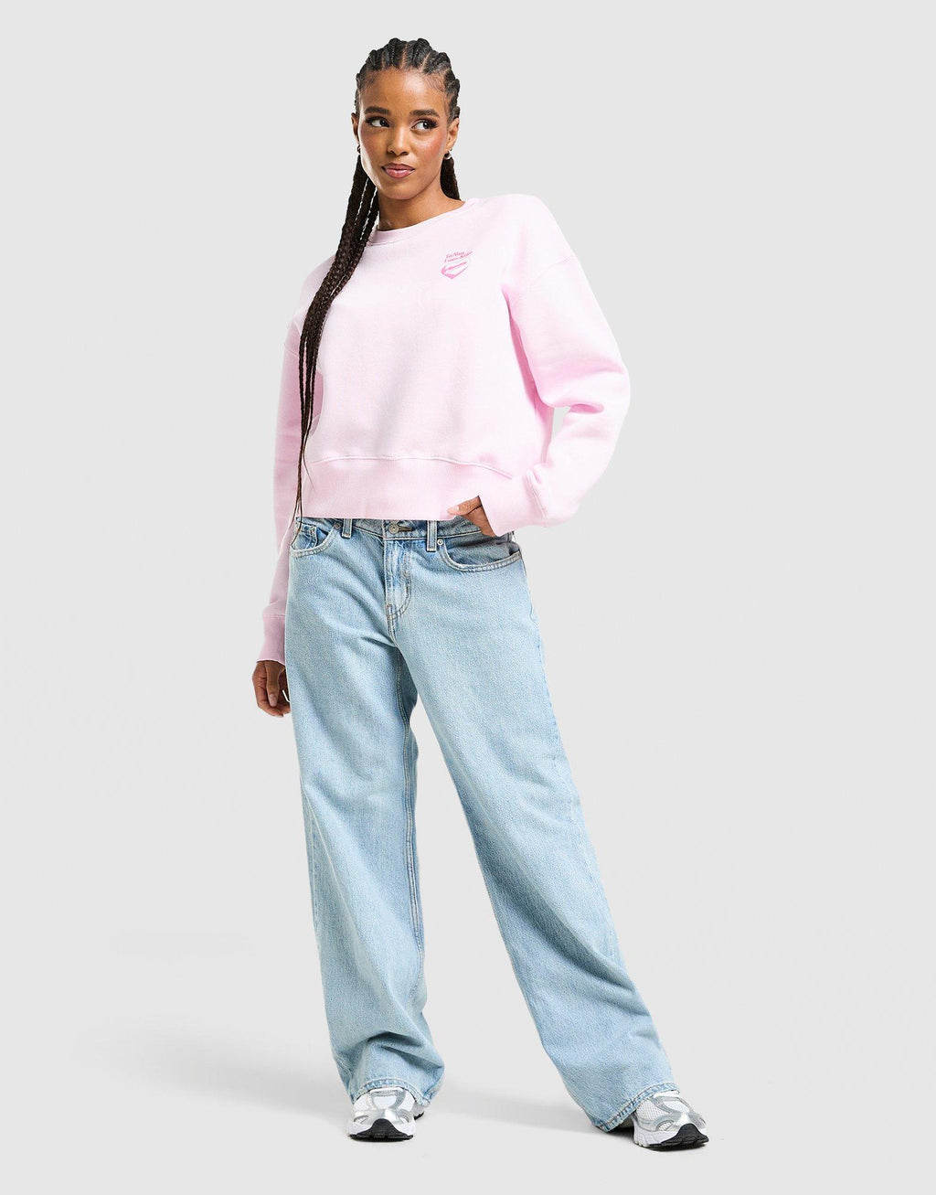 Valentine's Day Crop Crew Sweatshirt