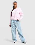 Valentine's Day Crop Crew Sweatshirt