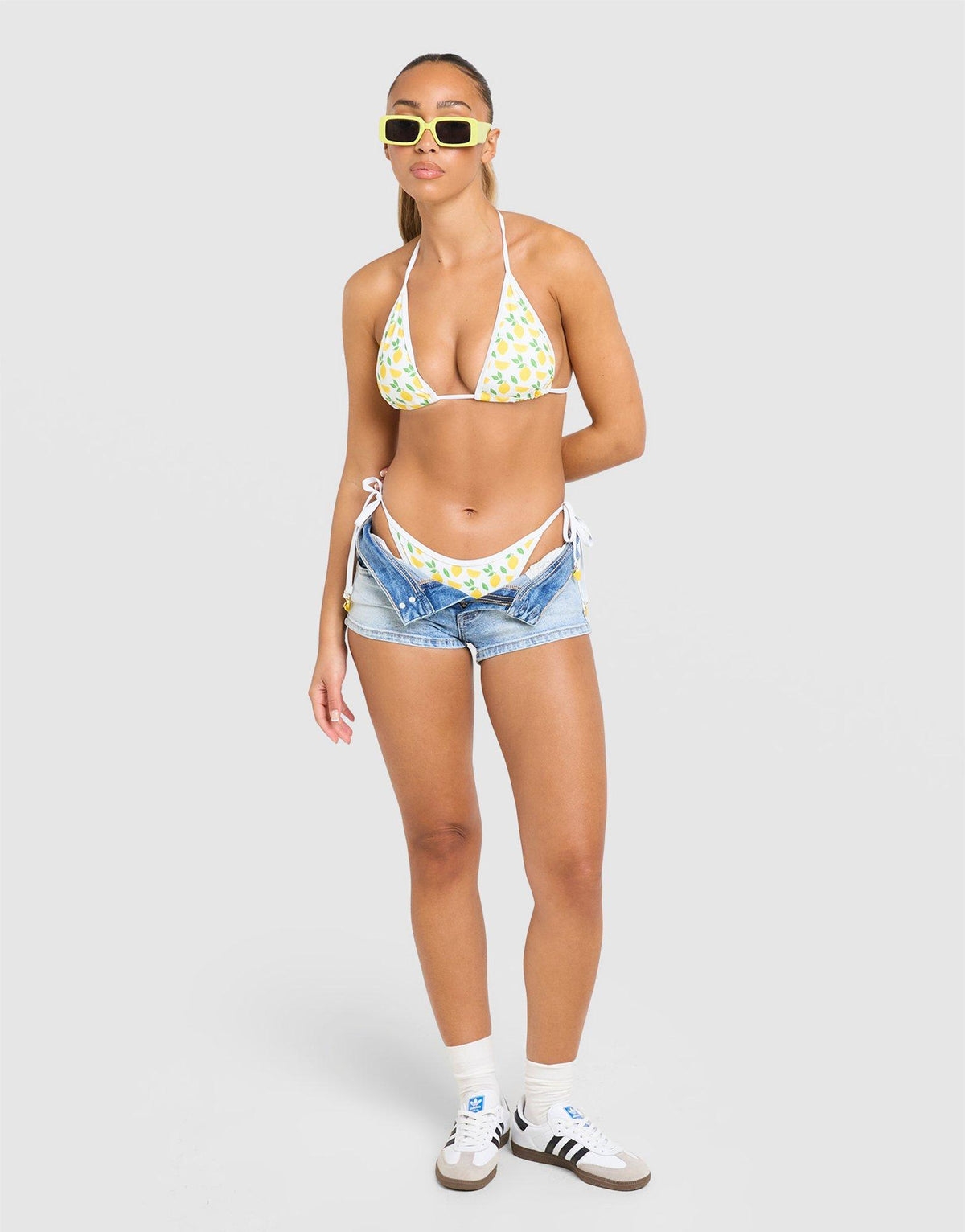 Lemon Charm Bikini Top