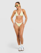 Lemon Charm Bikini Top