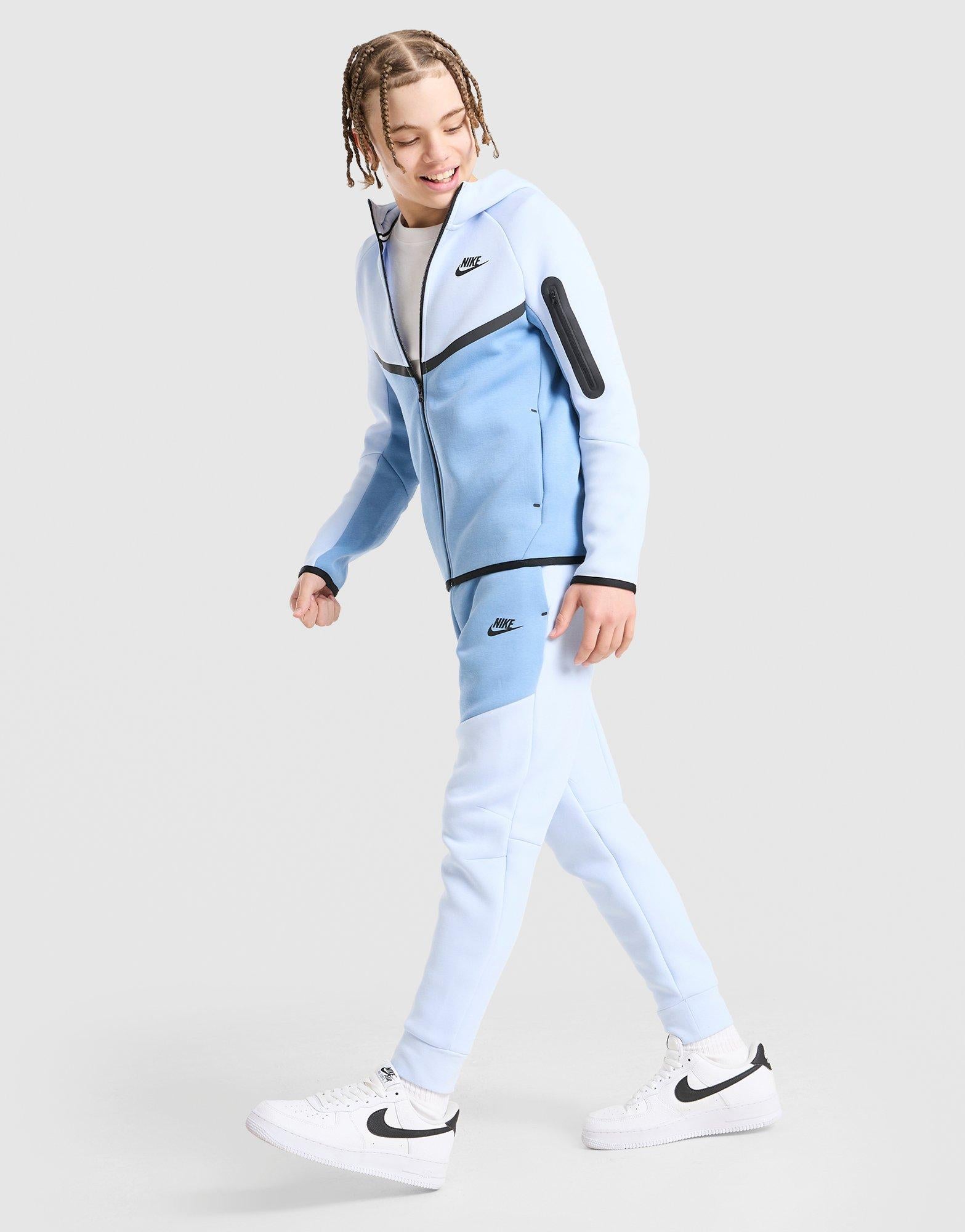 Blue Nike Tech Fleece Full-Zip Hoodie Junior's - JD Sports Australia