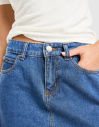 3-Stripes Denim Skirt