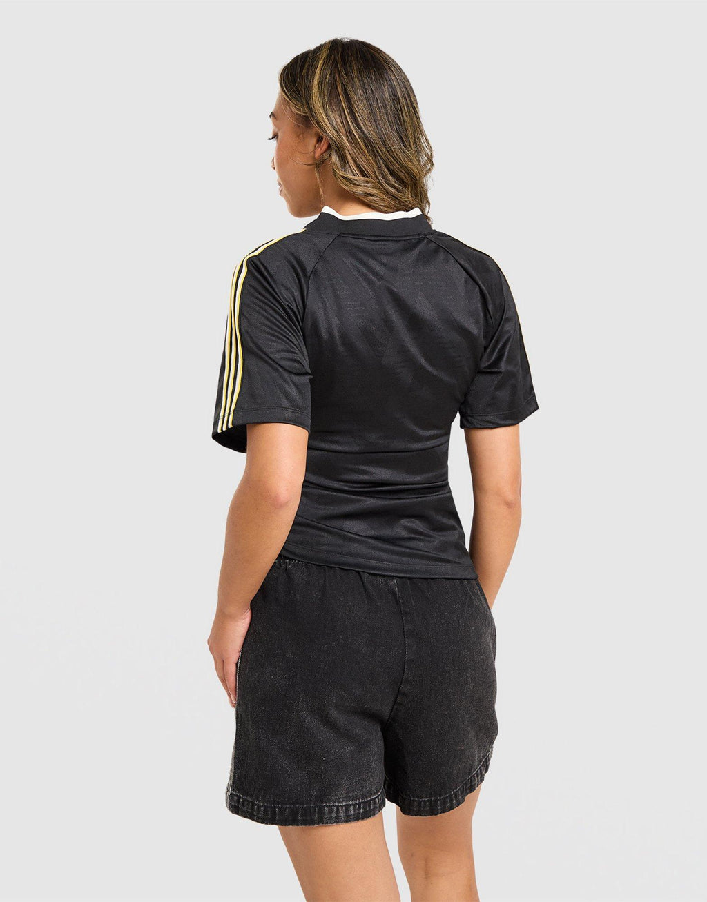 3-Stripes Rouched Football T-Shirt