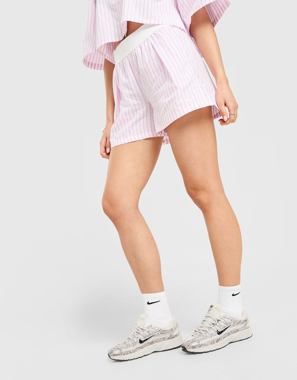Chill Poplin Stripe Shorts