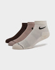 3-Pack Elevated 1/4 Socks