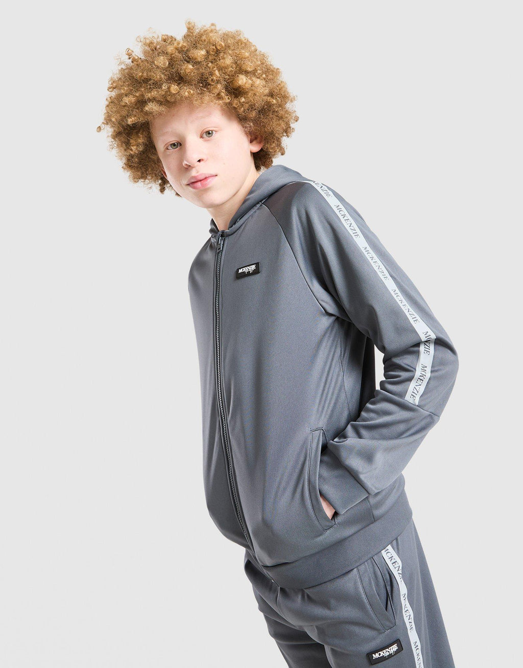 Fade Poly Hooded Tracksuit Junior