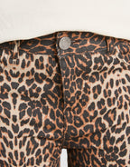 Girls' Leopard Denim Jeans Junior