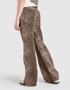 Girls' Leopard Denim Jeans Junior