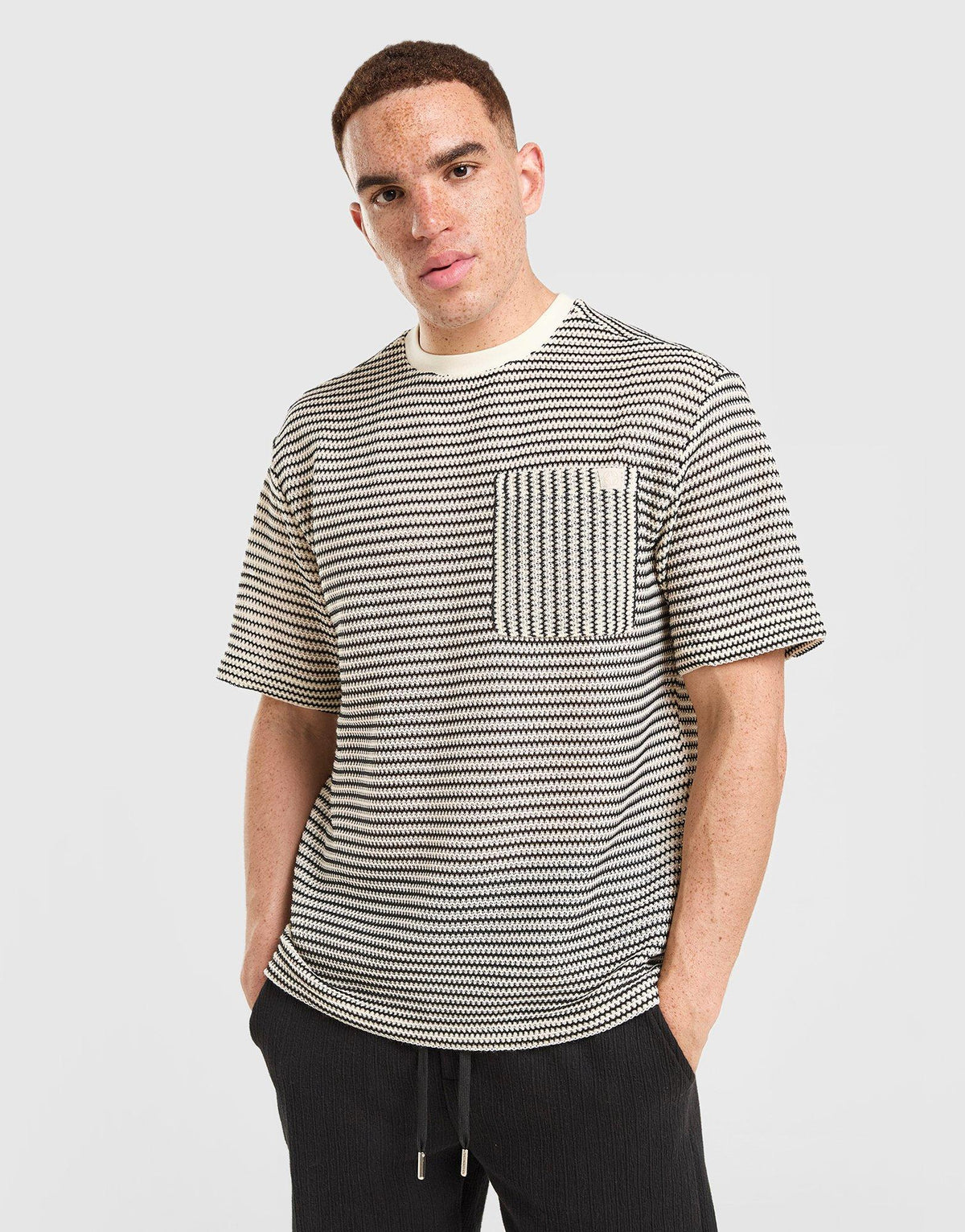 Knit Pocket T-Shirt