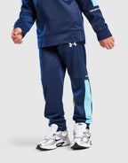 Poly Colour Block 1/4 Zip Tracksuit Children