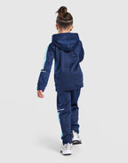 Poly Colour Block 1/4 Zip Tracksuit Children