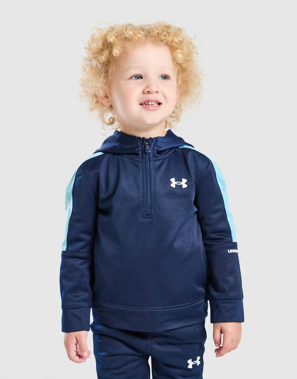 Poly Colour Block 1/4 Zip Tracksuit Infant