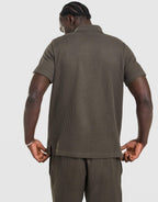Waffle Polo Shirt
