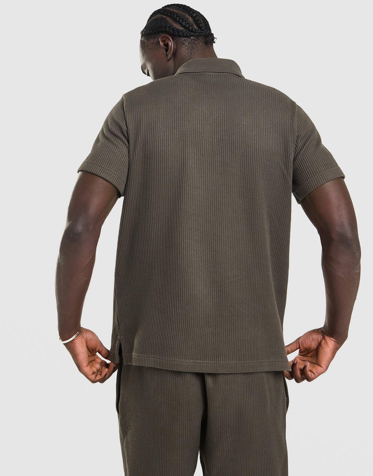 Waffle Polo Shirt