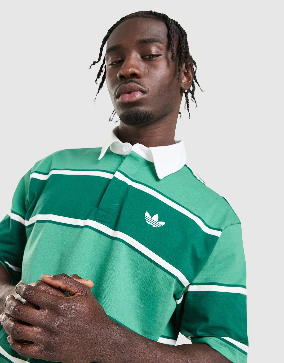 Striped Rugby Polo Shirt