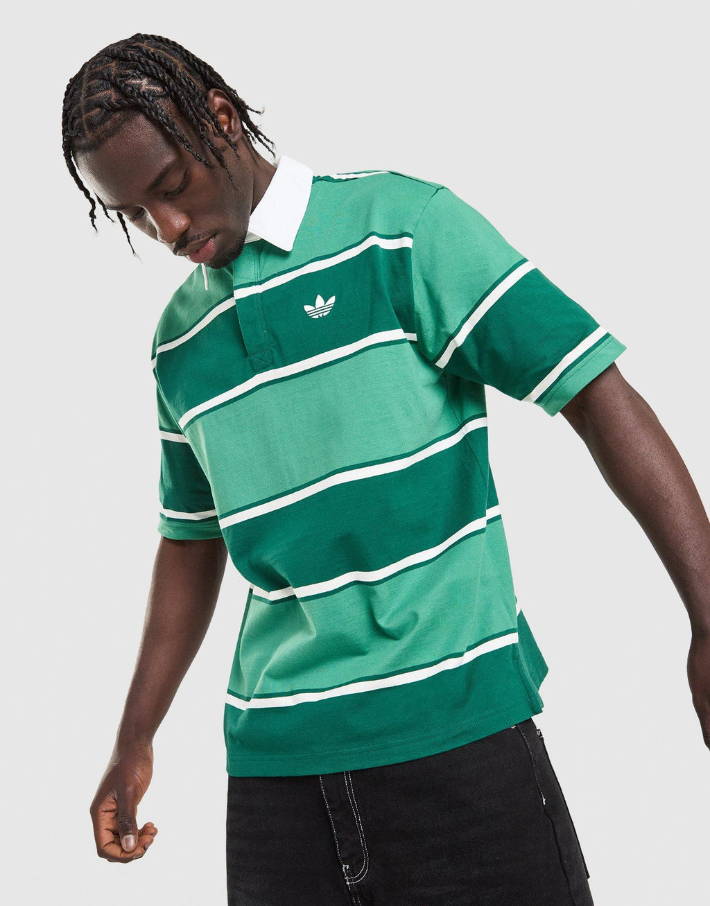Striped Rugby Polo Shirt