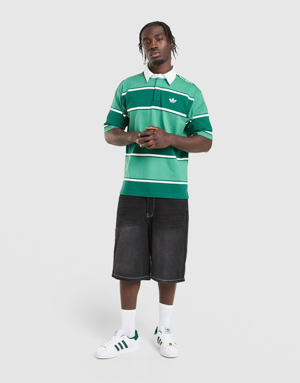 Striped Rugby Polo Shirt