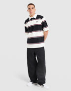 Striped Rugby Polo Shirt