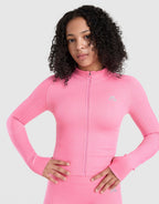 Girls' Harmony Seamless Full Zip Top Junior