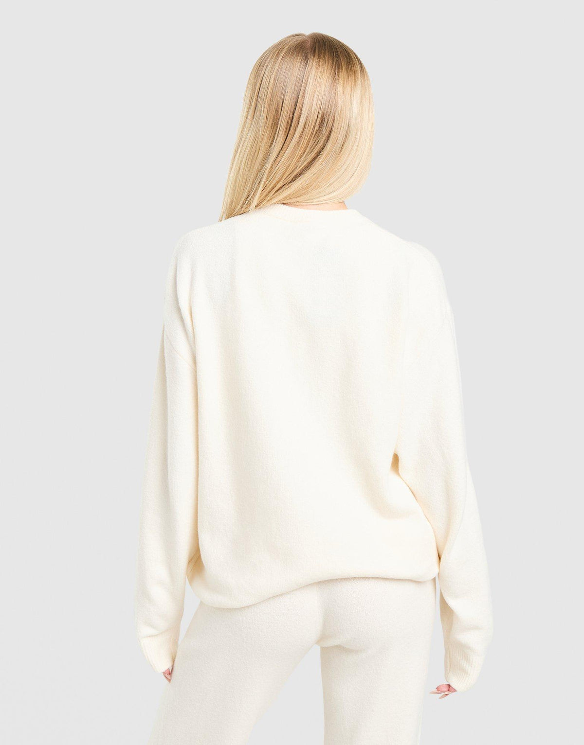 Trefoil Knit Crew Sweatshirt
