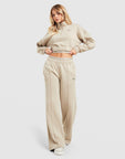 Wordmark 1/4 Zip Cropped Sweatshirt
