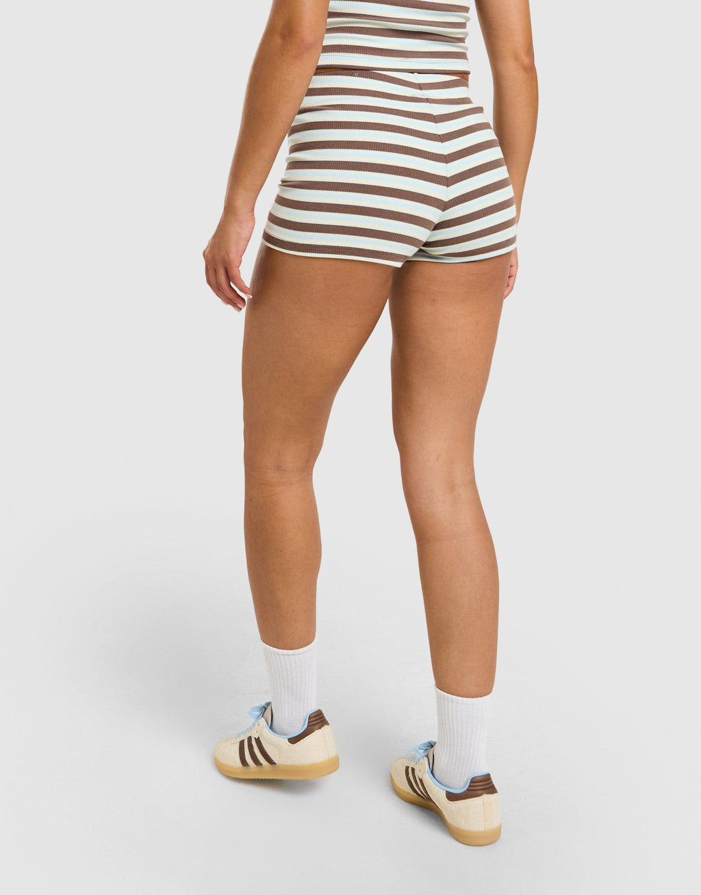 Stripe Ribbed Shorts