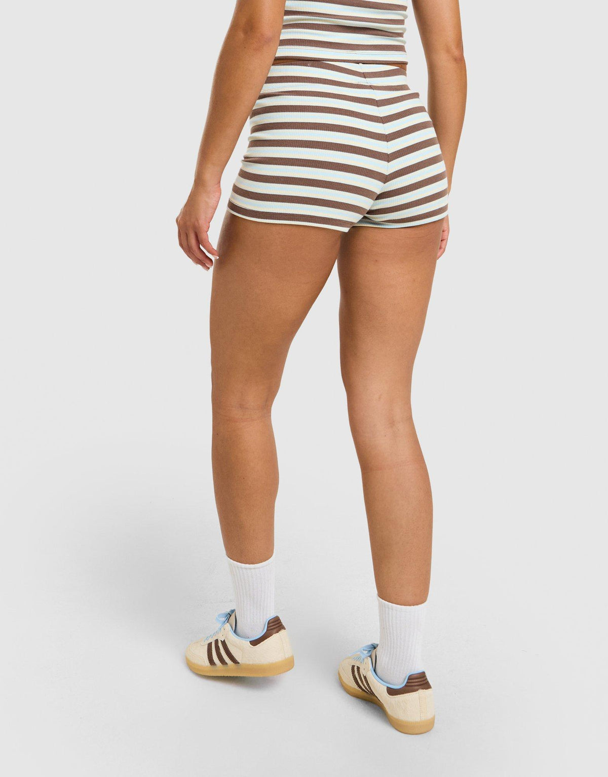 Stripe Ribbed Shorts