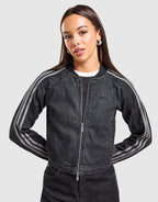 Denim Slim Track Top