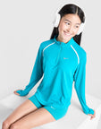 Girls' Long Sleeve 1/2 Zip Top Junior