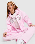 Studio 90 Oversized Crop Full Zip Hoodie