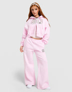 Studio 90 Oversized Crop Full Zip Hoodie