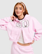 Studio 90 Oversized Crop Full Zip Hoodie