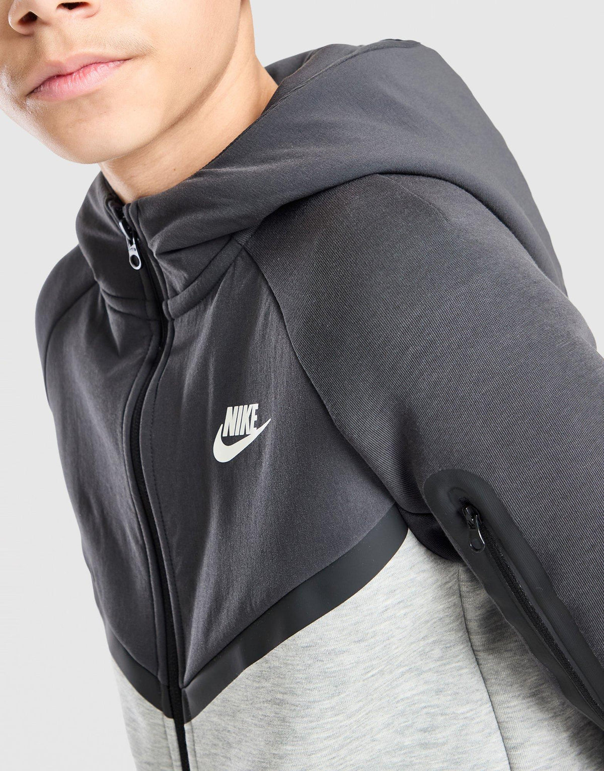 Tech Mix Full Zip Hoodie Junior