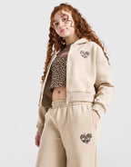 Girls' Leopard Crop Hoodie Junior