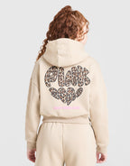 Girls' Leopard Crop Hoodie Junior