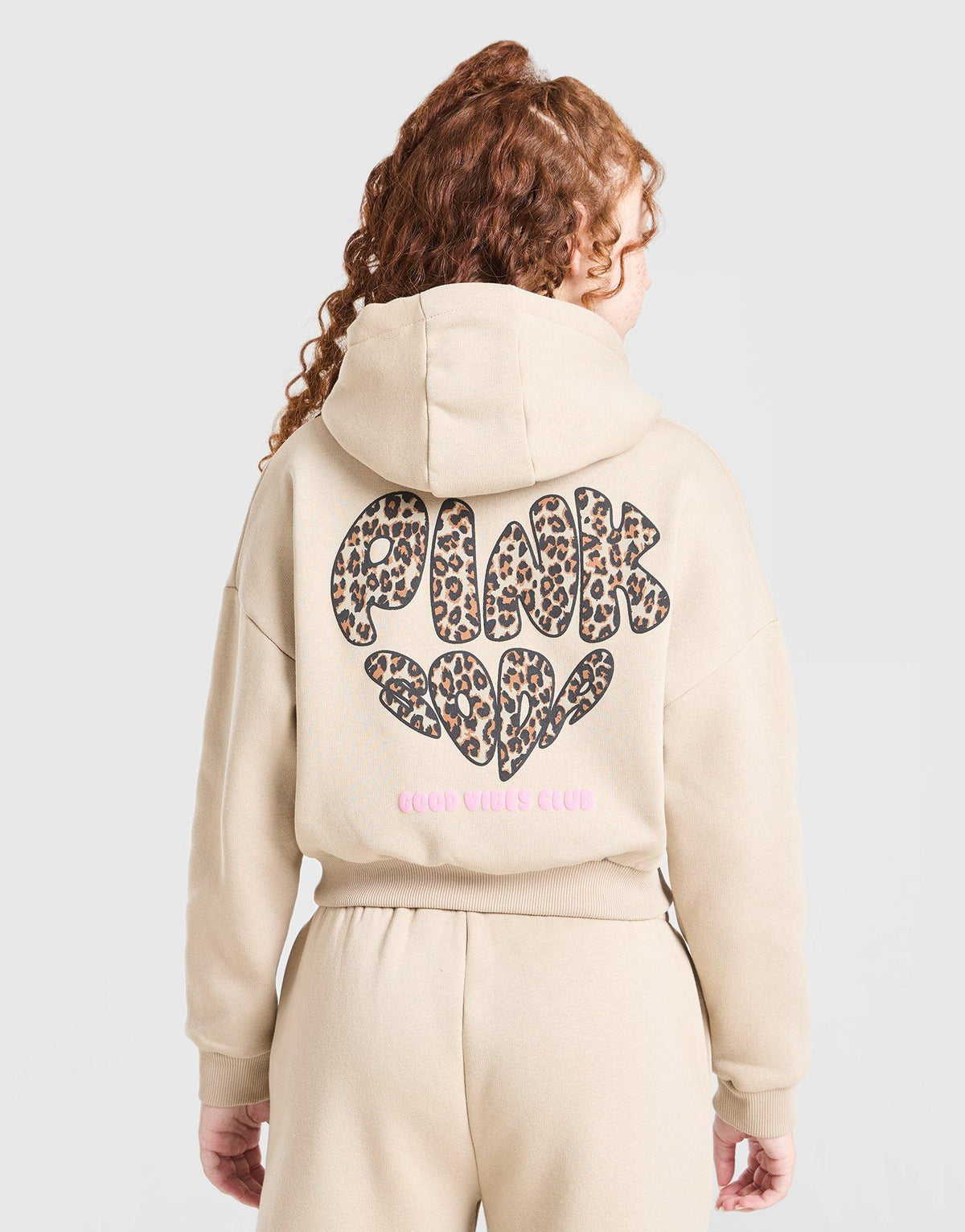 Girls' Leopard Crop Hoodie Junior