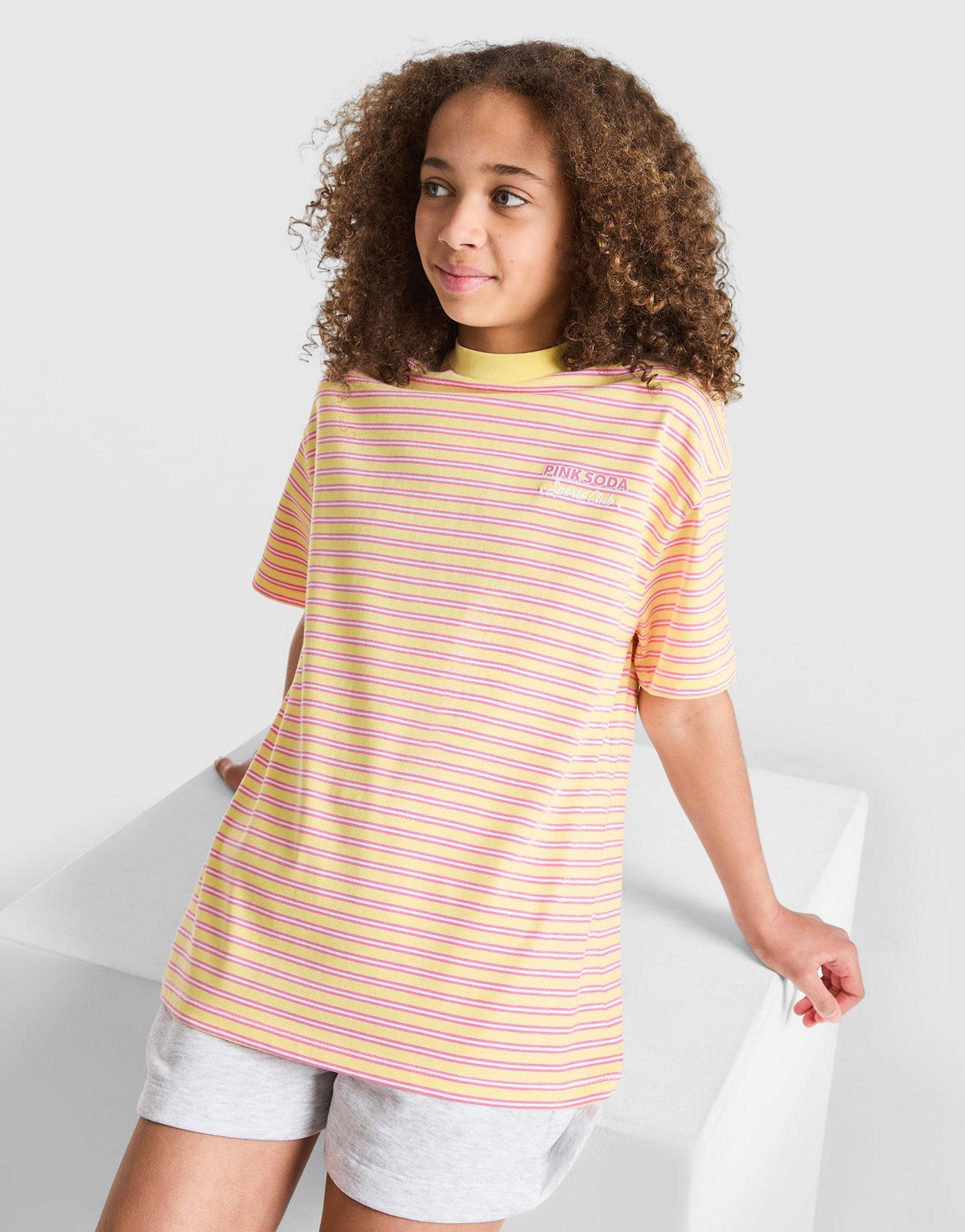 Girls' Stripe Oversized T-Shirt Junior
