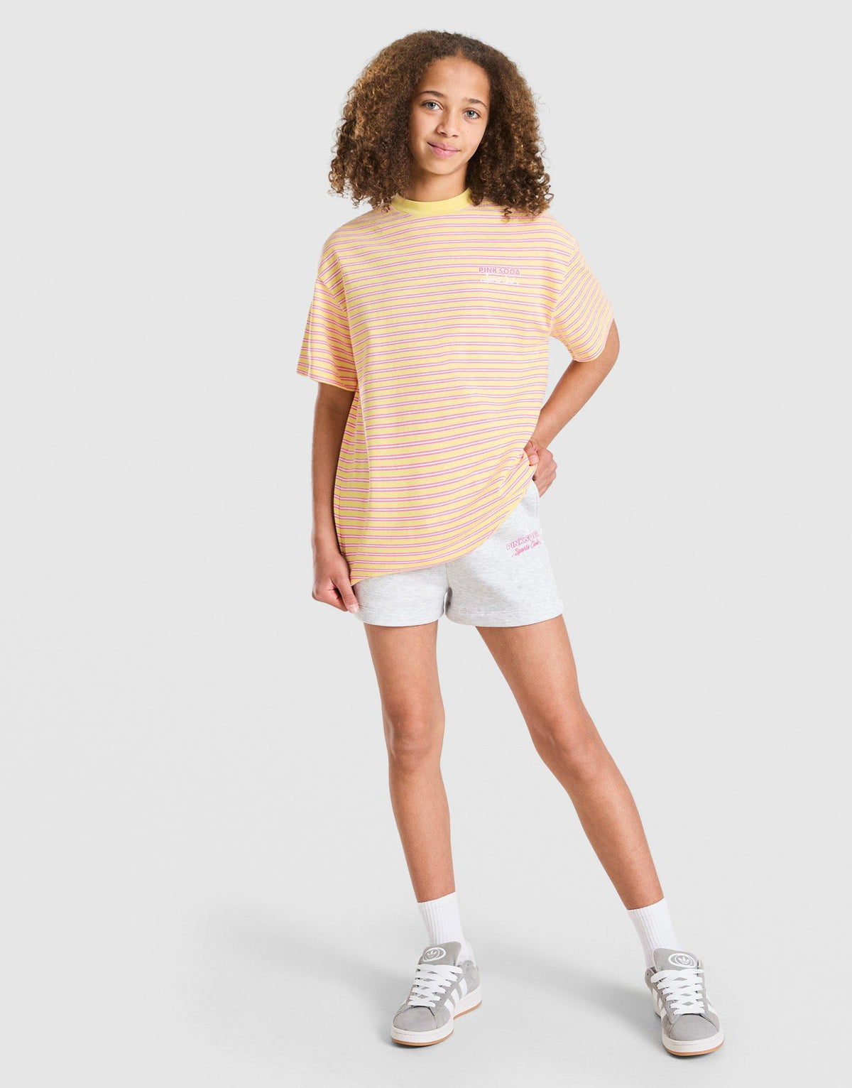 Girls' Stripe Oversized T-Shirt Junior
