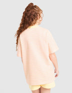 Girls' Stripe Oversized T-Shirt Junior