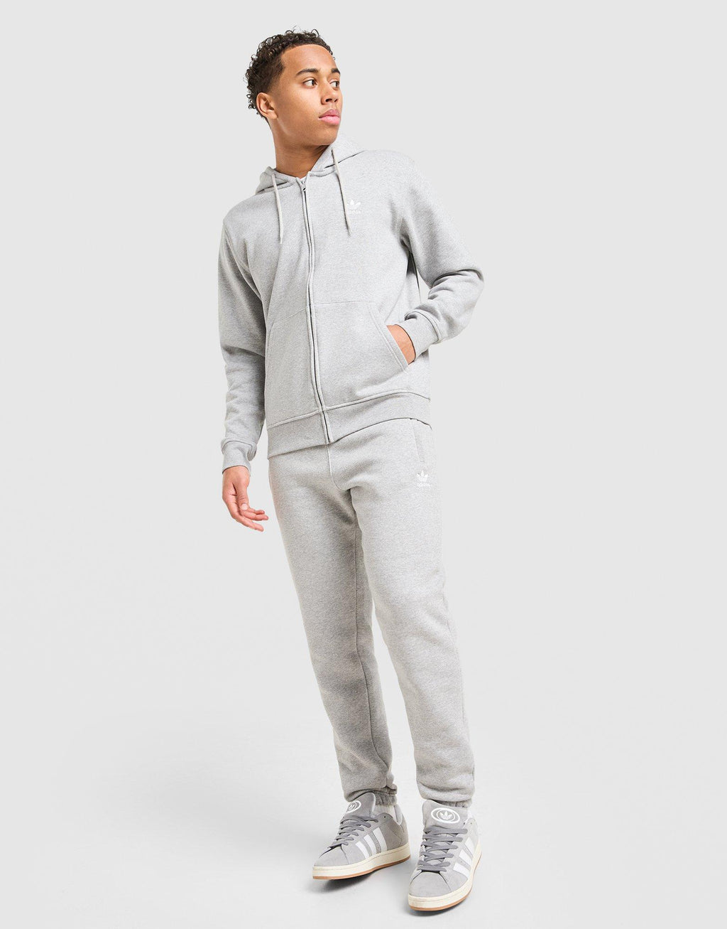 Trefoil Essentials Full Zip Hoodie