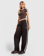 Fluffy 3-Stripes Knit Slim T-Shirt